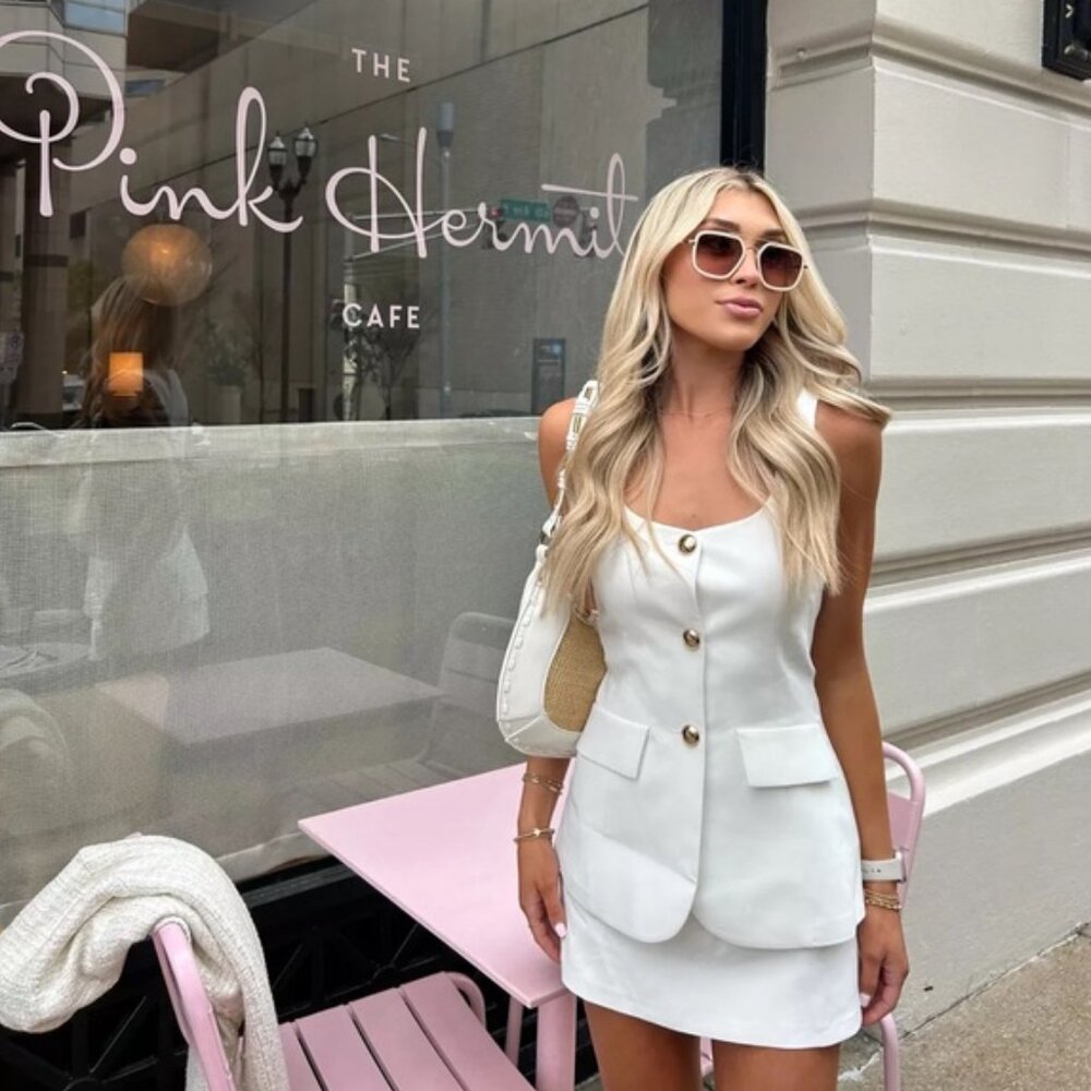 AMANDA UPRICHARD Kya White Romper
